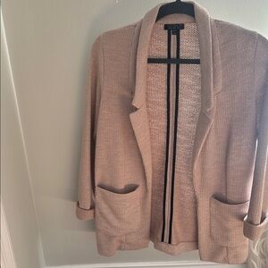 Topshop Pink and Gray Knit Sweater